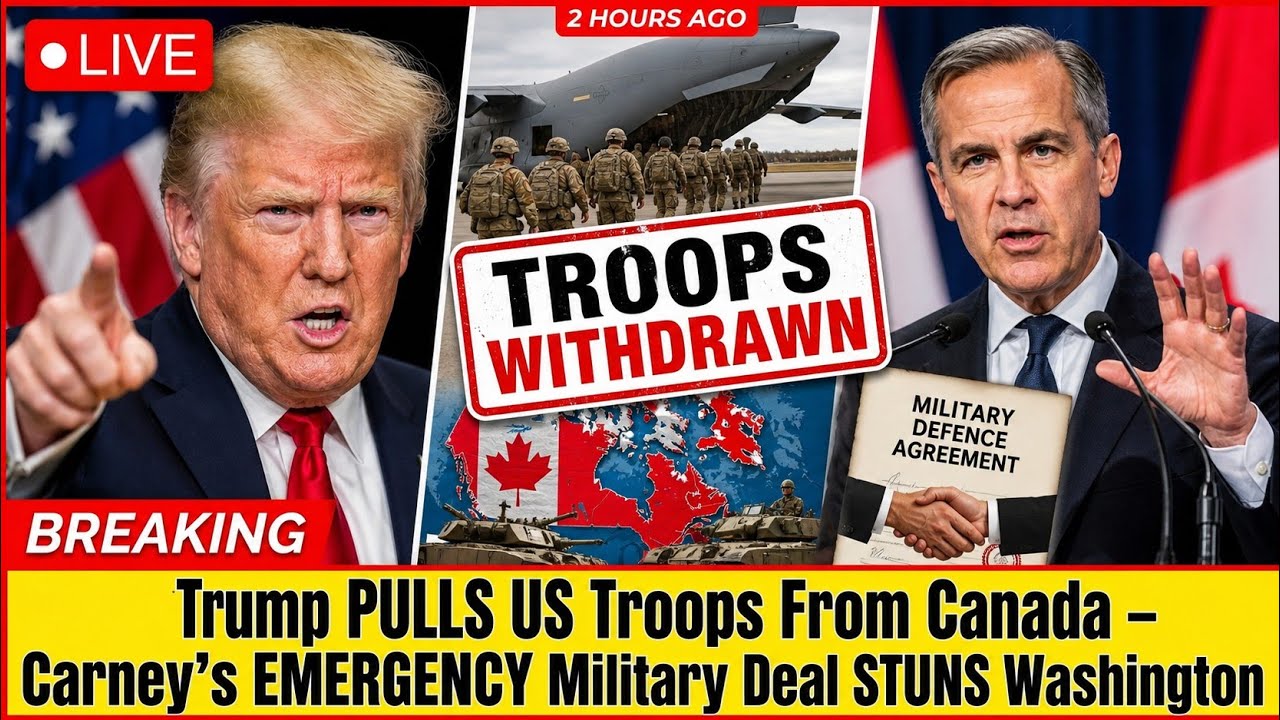 2 HOURS AGO: Trump PULLS US Troops From Canada &mdash; Carney's EMERGENCY Military Deal STUNS Washington