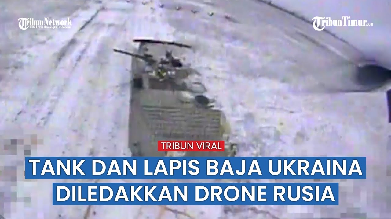 Tujuh Kendaraan Militer Ukraina Hancur Kena Gebukan Drone Peledak Rusia