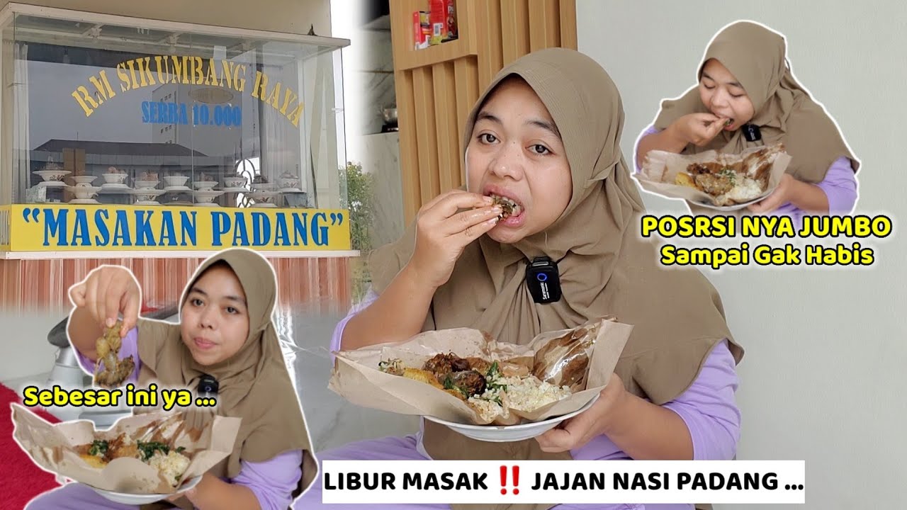Libur Masak ‼️ Makan Nasi padang - Porsi Jumbo