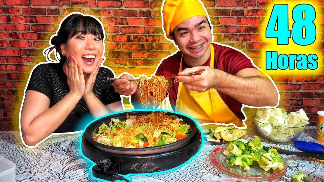 48 HORAS BOMBA COZINHANDO | Maru e Bomba