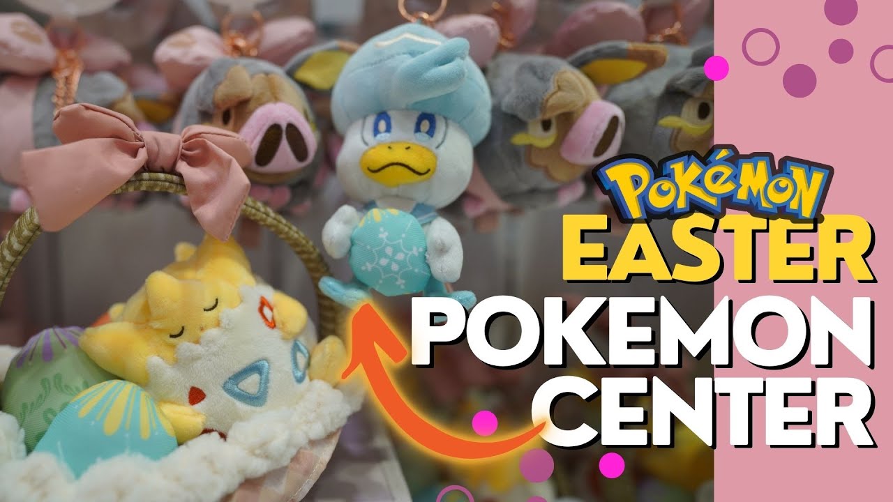 [4K TOUR] Visiting the Pokemon Center in Fukuoka, Japan - EASTER SPRING ITEMS - March 2023