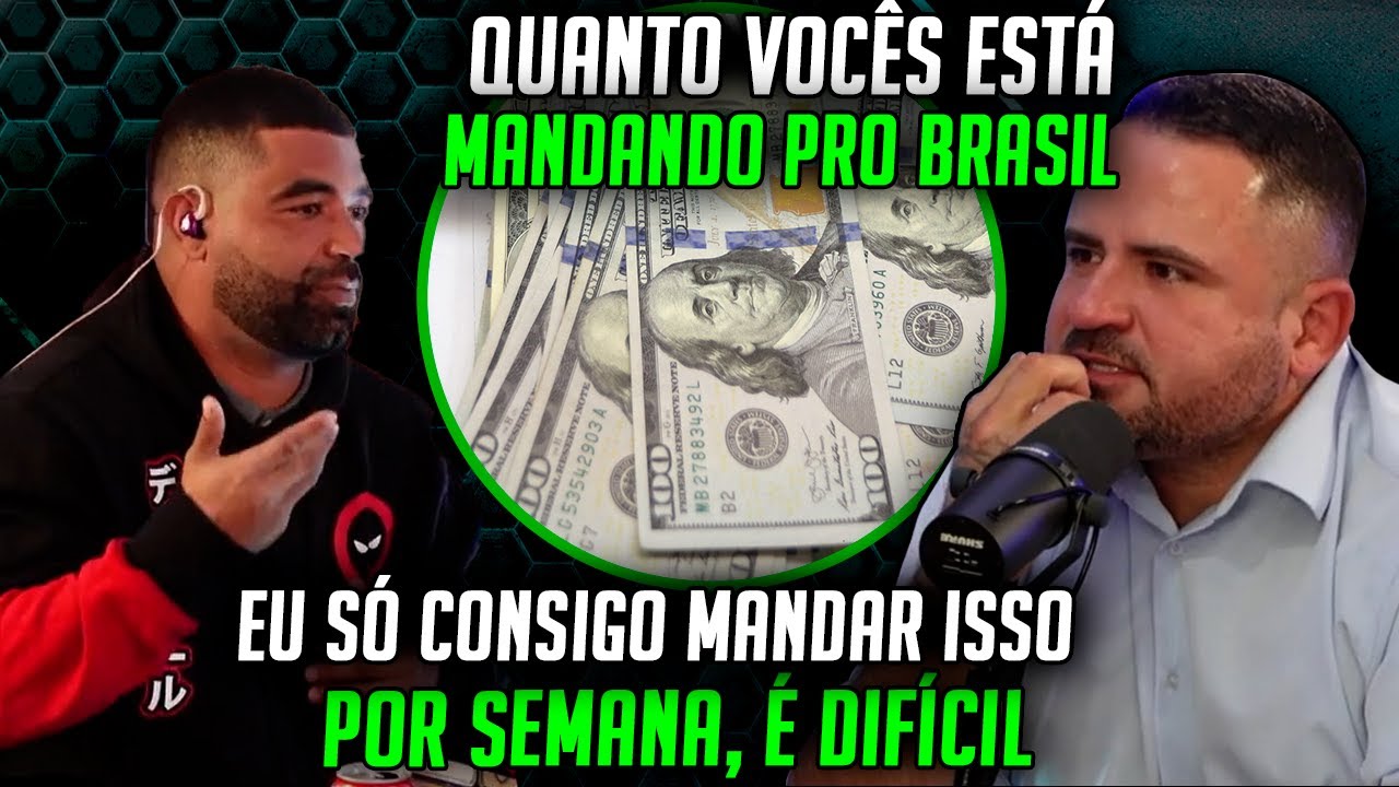 Quanto de dinheiro você manda pro Brasil? #brasileiros #eua #podcast #usa #estadosunidos