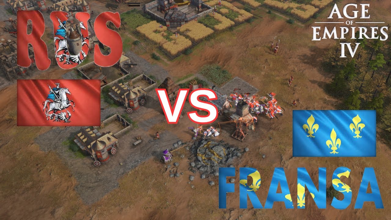 Age of Empires 4 1VS1 Arabistan | Rus VS Fransa | vs Ezra