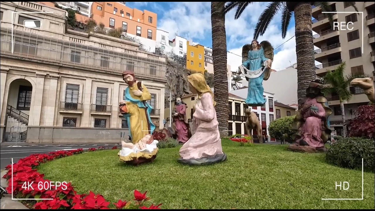 Santa Cruz de La Palma in December | Quiet City Walk by the Ocean (No Talking)