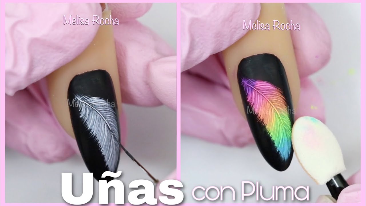 PLUMA DE COLORES  💅🏼✨NAIL ART