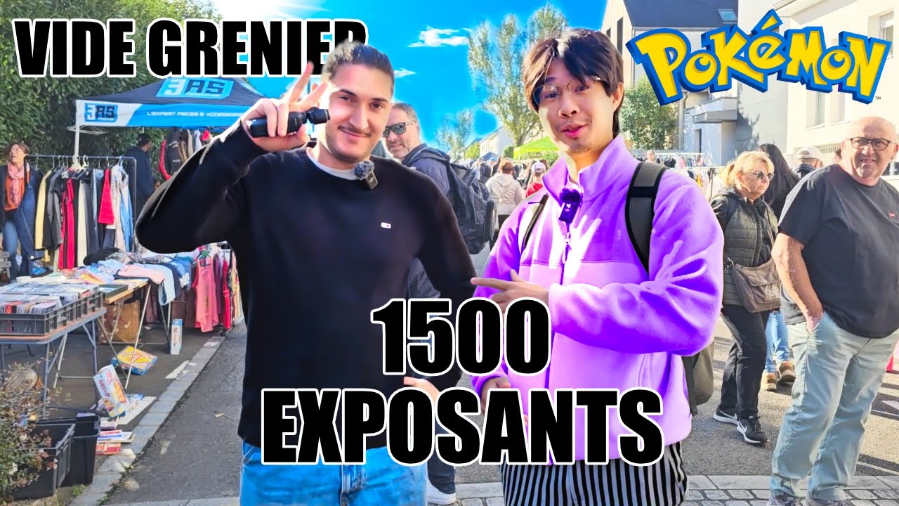 On Trouve des DINGUERIES dans Une Brocante Pokémon GEANTE ! (ft.  LMF)
