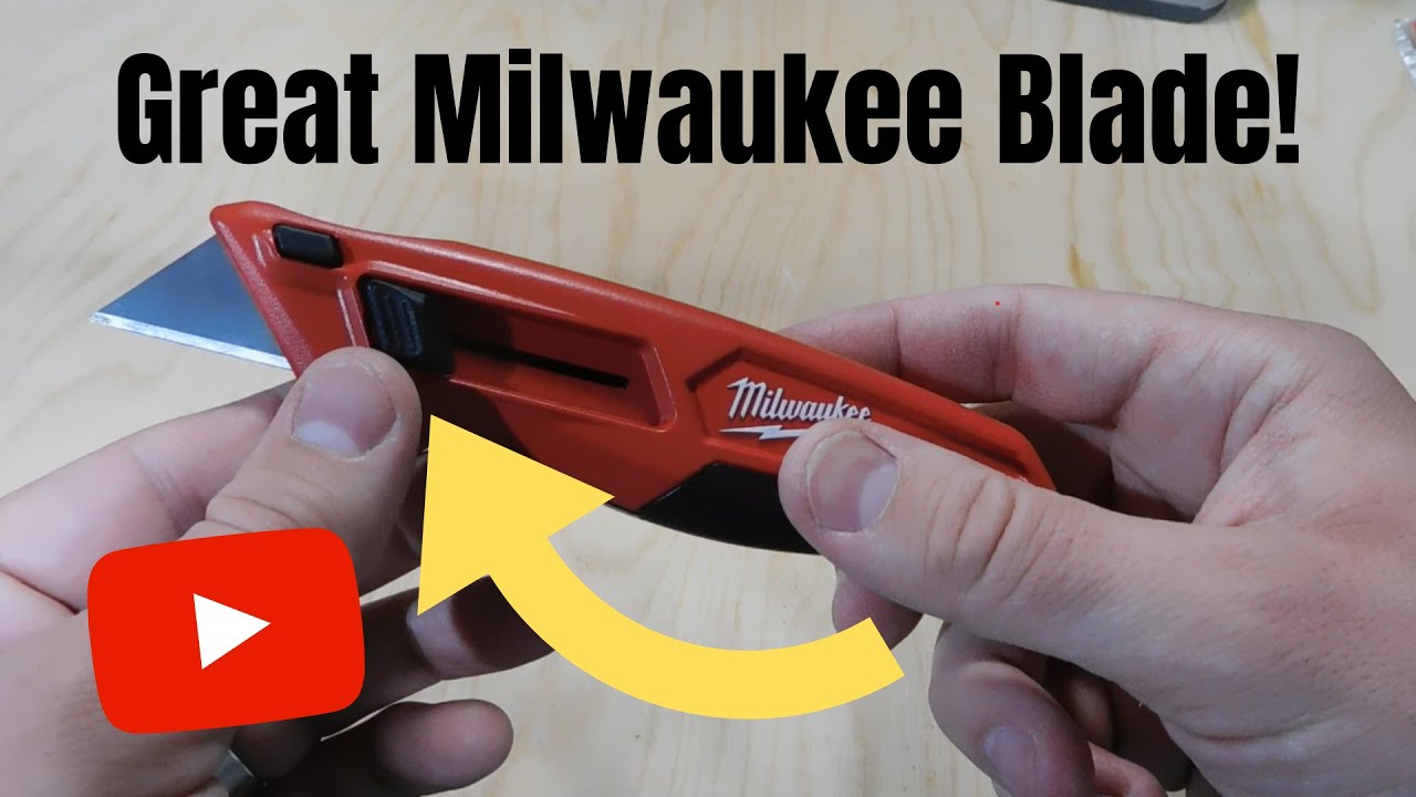 Нож Milwaukee Slide-Out Utility с универсальным отсеком для хранения лезвий — обзор