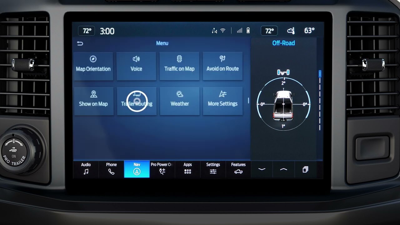Ford Super Duty&reg; TruckTrailer Routing with Connected Navigation