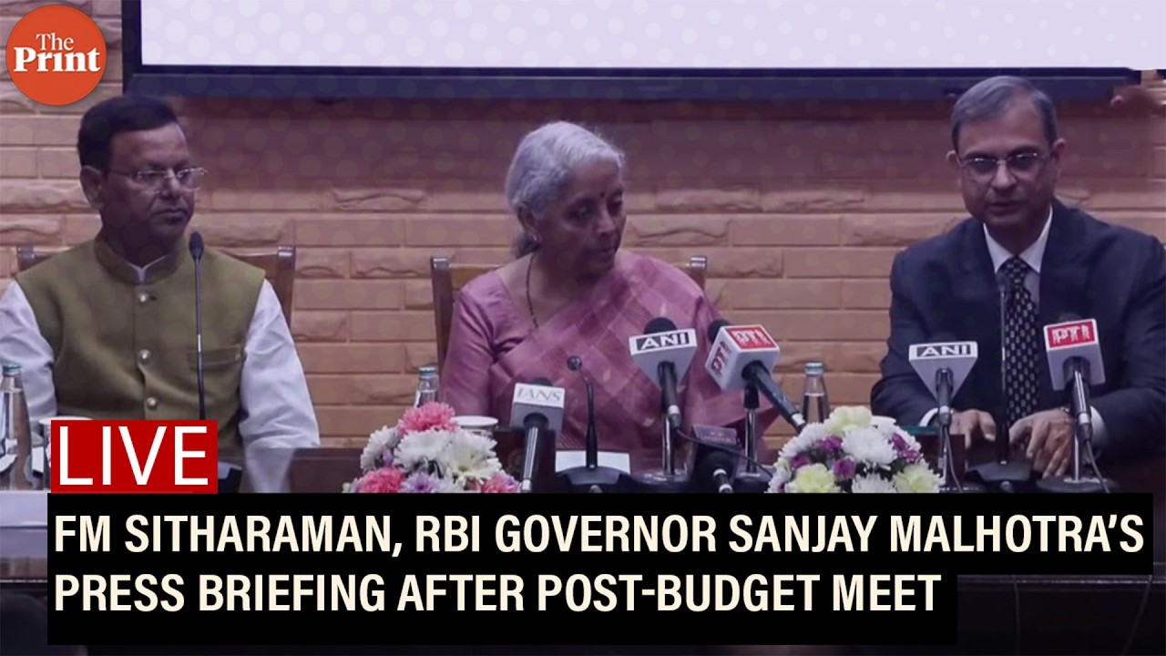 LIVE: FM Sitharaman, RBI Governor Sanjay Malhotra’s press briefing after customary Post-Budget Meet