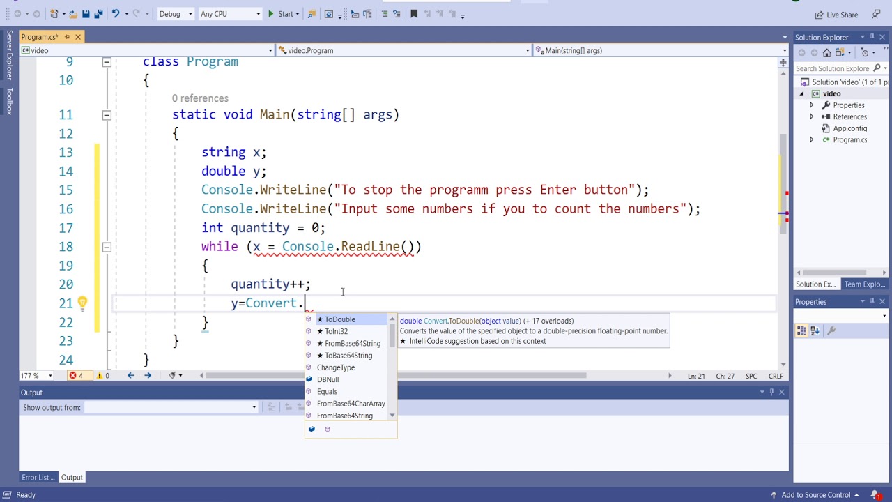 C# How To Count Numbers | C Sharp While To Count Numbers | C# Stop Program With Enter Button |