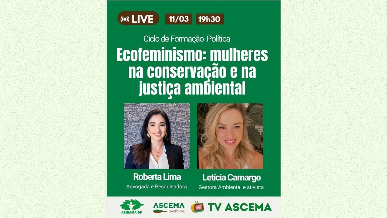 Live “Ecofeminismo: mulheres na conservação e na justiça ambiental”