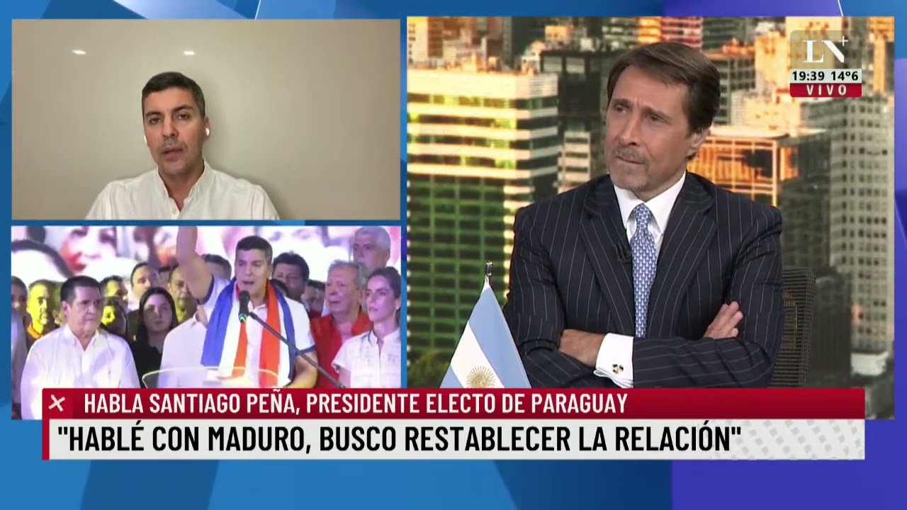 Habla Santiago Peña, presidente electo de Paraguay