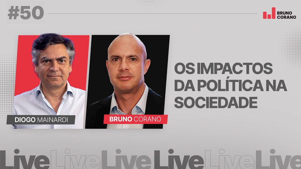 Os impactos da política na sociedade  com Diogo Mainardi - Live 50