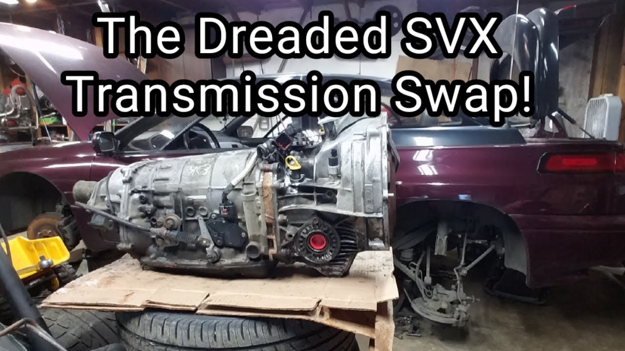 Subaru SVX Transmission upgrade to 96 legacy outback trans and rear diff!