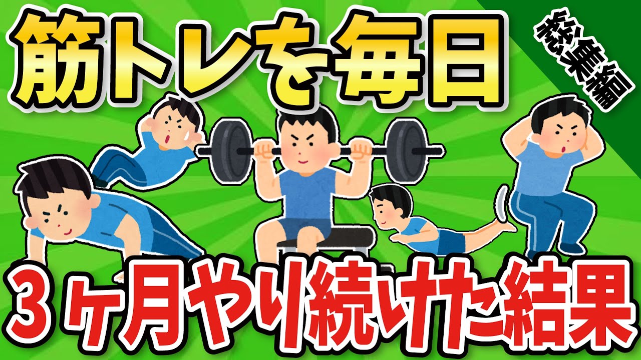 【総集編】筋トレをやり続けた結果【作業用・2chスレ風まとめ】