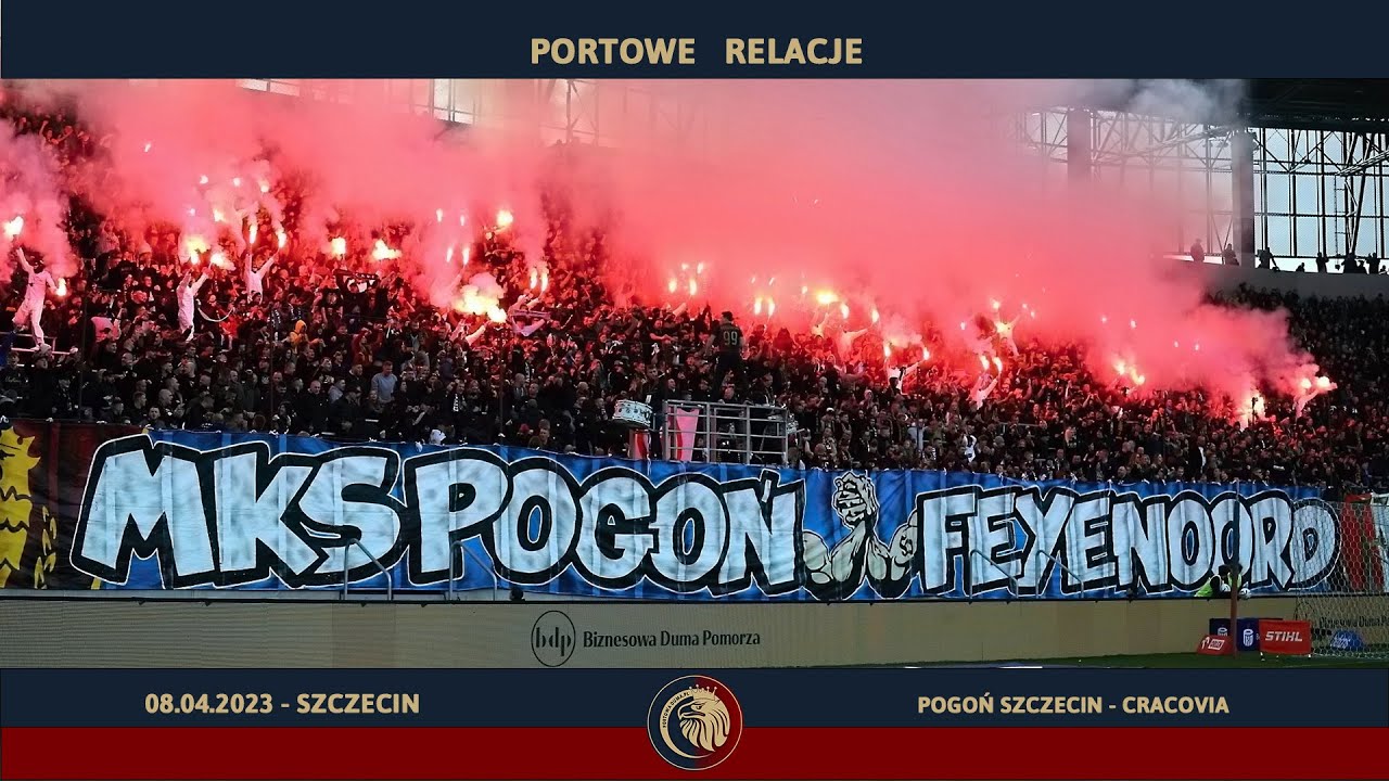 [08.04.2023] POGOŃ SZCZECIN - CRACOVIA - (doping, oprawa)