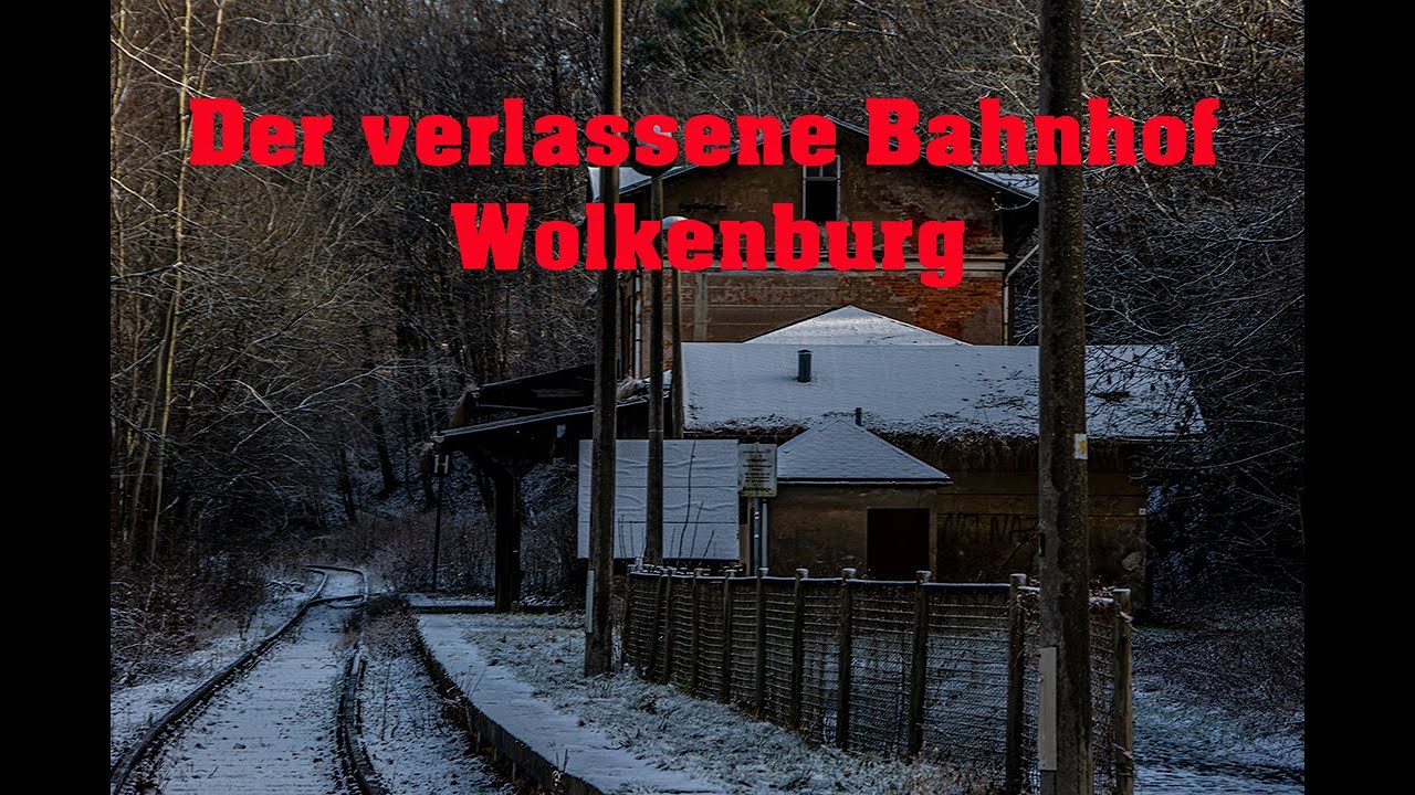 Der verlassene Bahnhof Wolkenburg / Sachsen  Kamera und Drohnen Material