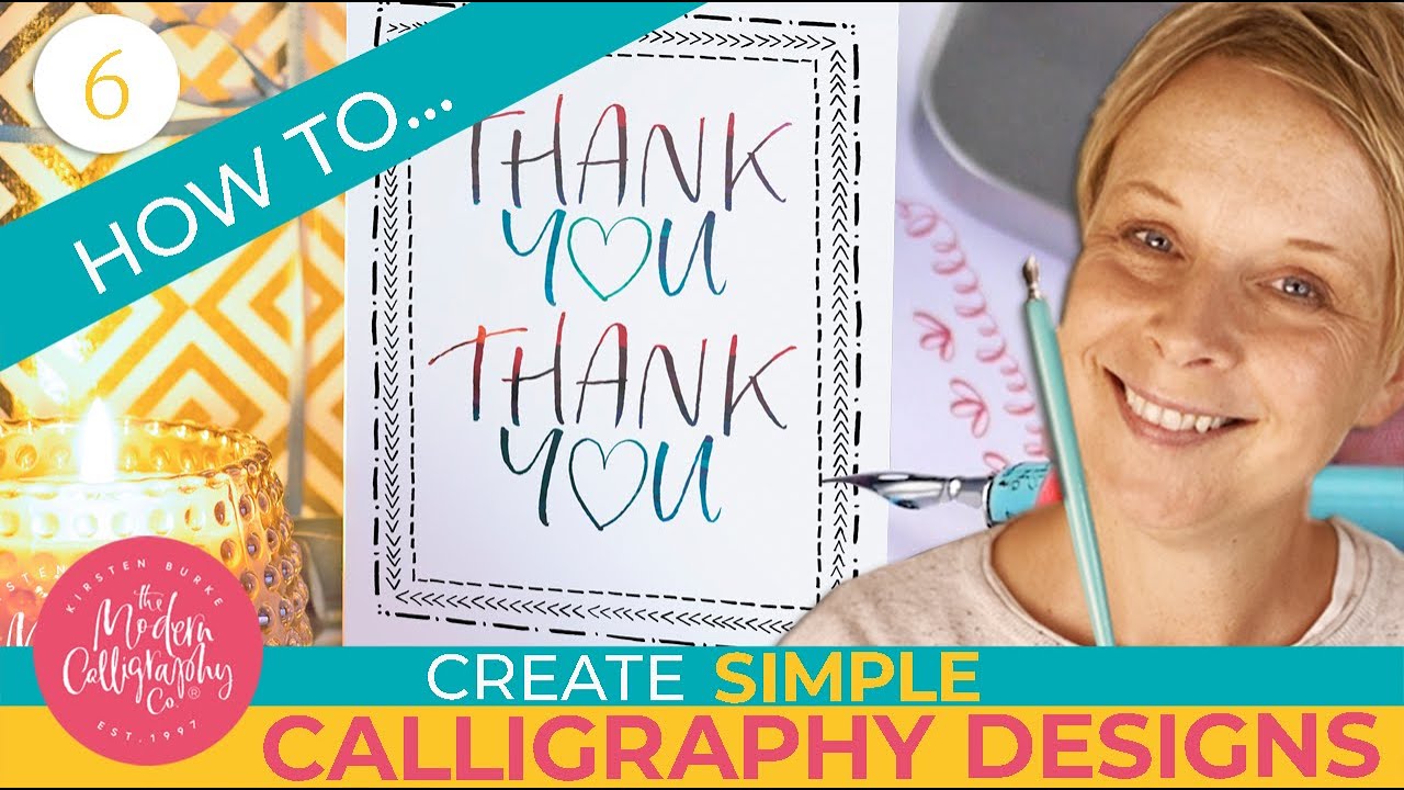 Calligraphy Beginner Series - Lesson 6 - Create Simple Calligraphy Designs