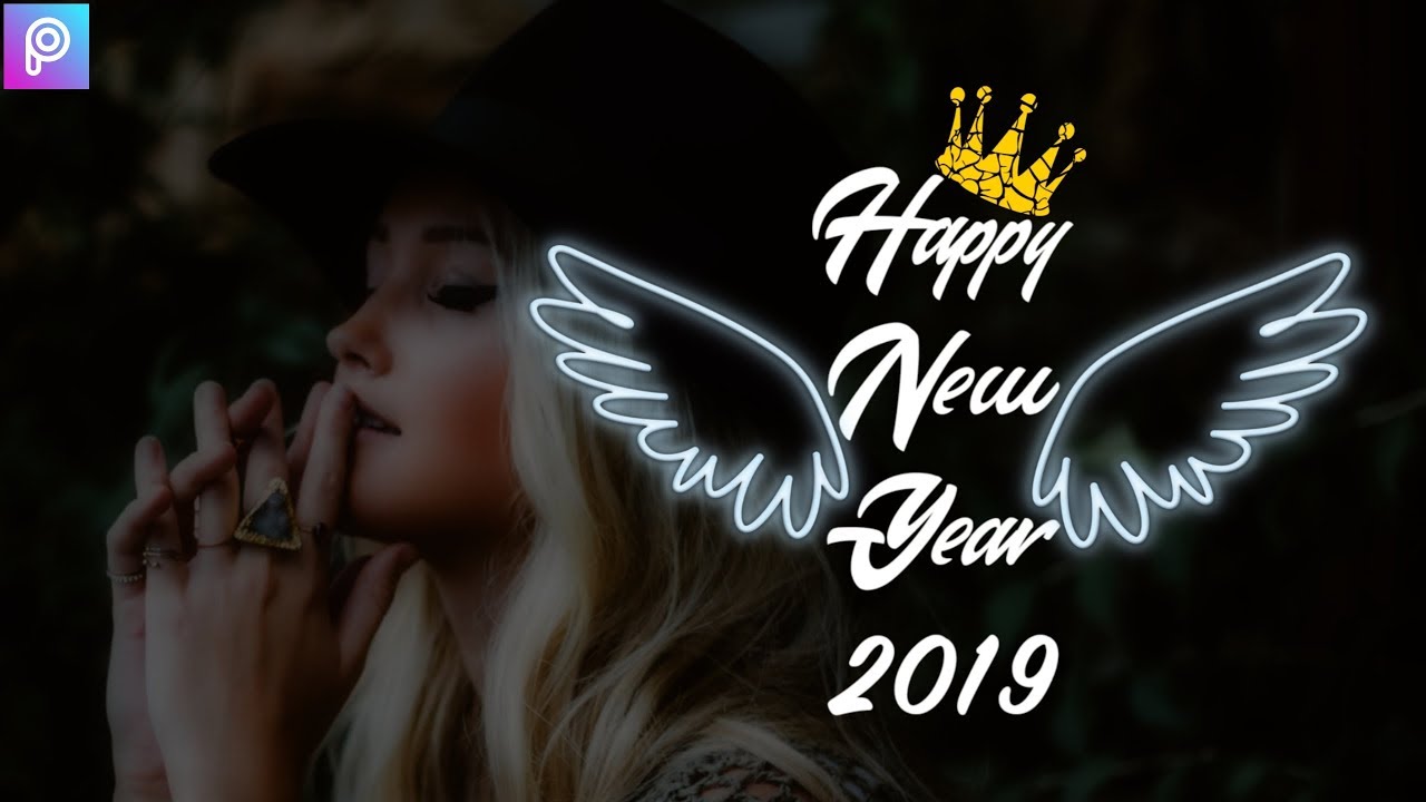 Happy New Year 2019 Photo Edit in 1 Minute | PicsArt |