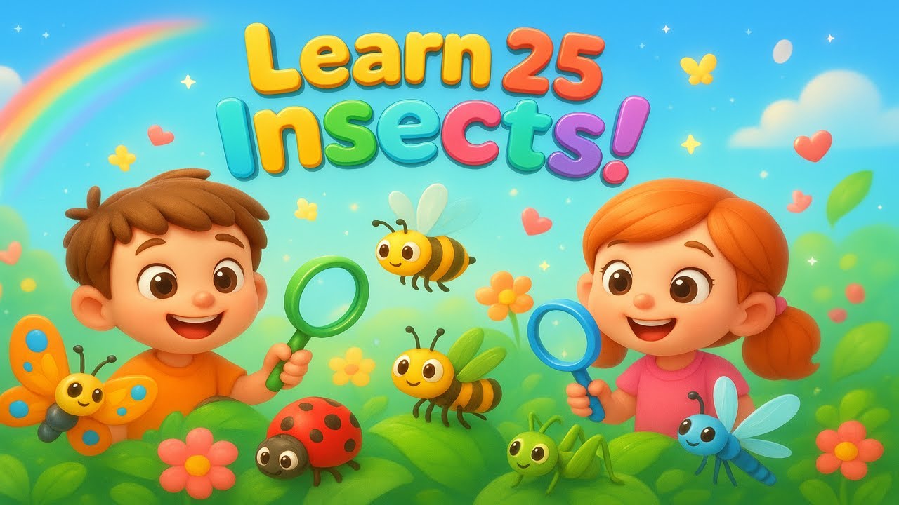 Learn Insects for Kids  | Toddler & Preschool Learning | Child Learning School