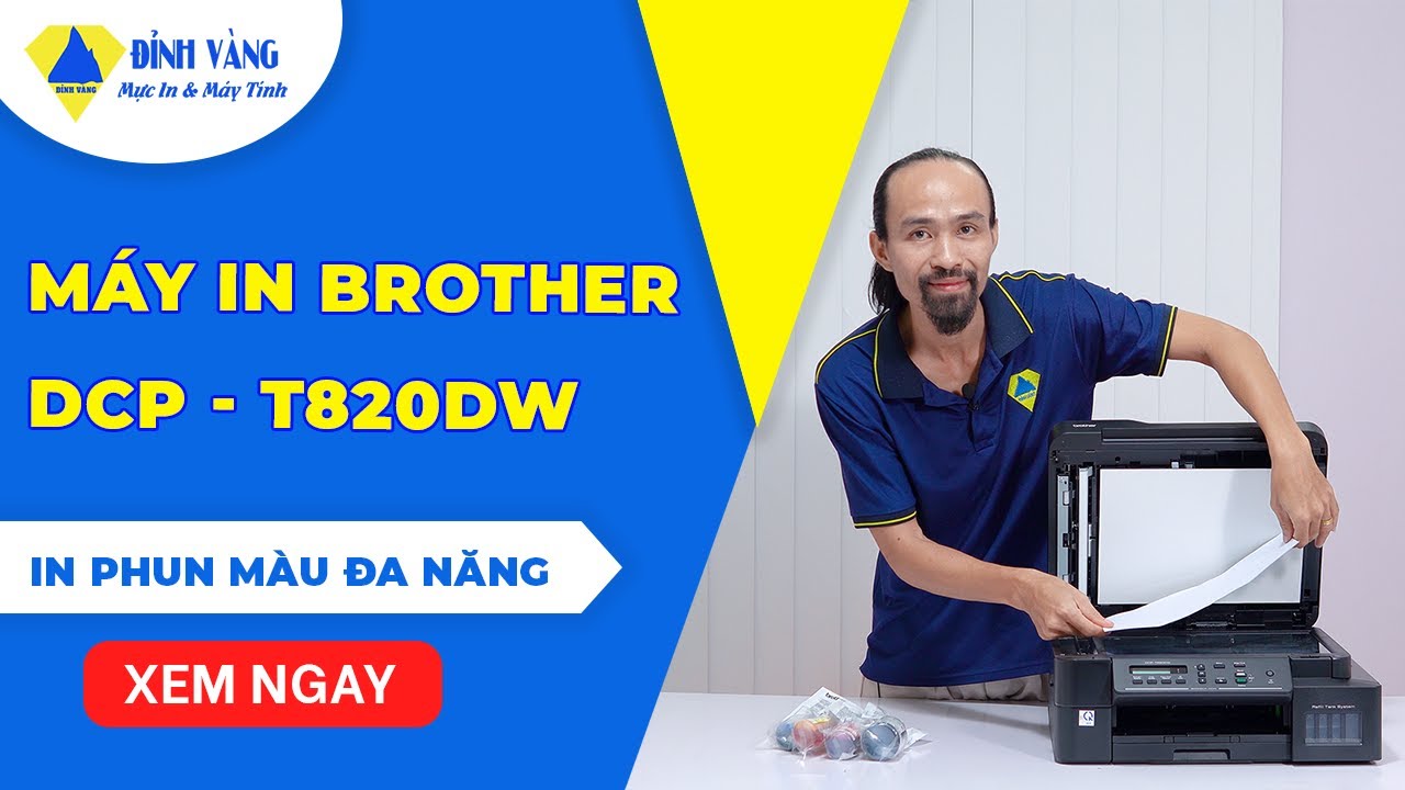 Máy in Brother DCP-T820DW | Máy in phun màu đa năng - in 2 mặt tự động!