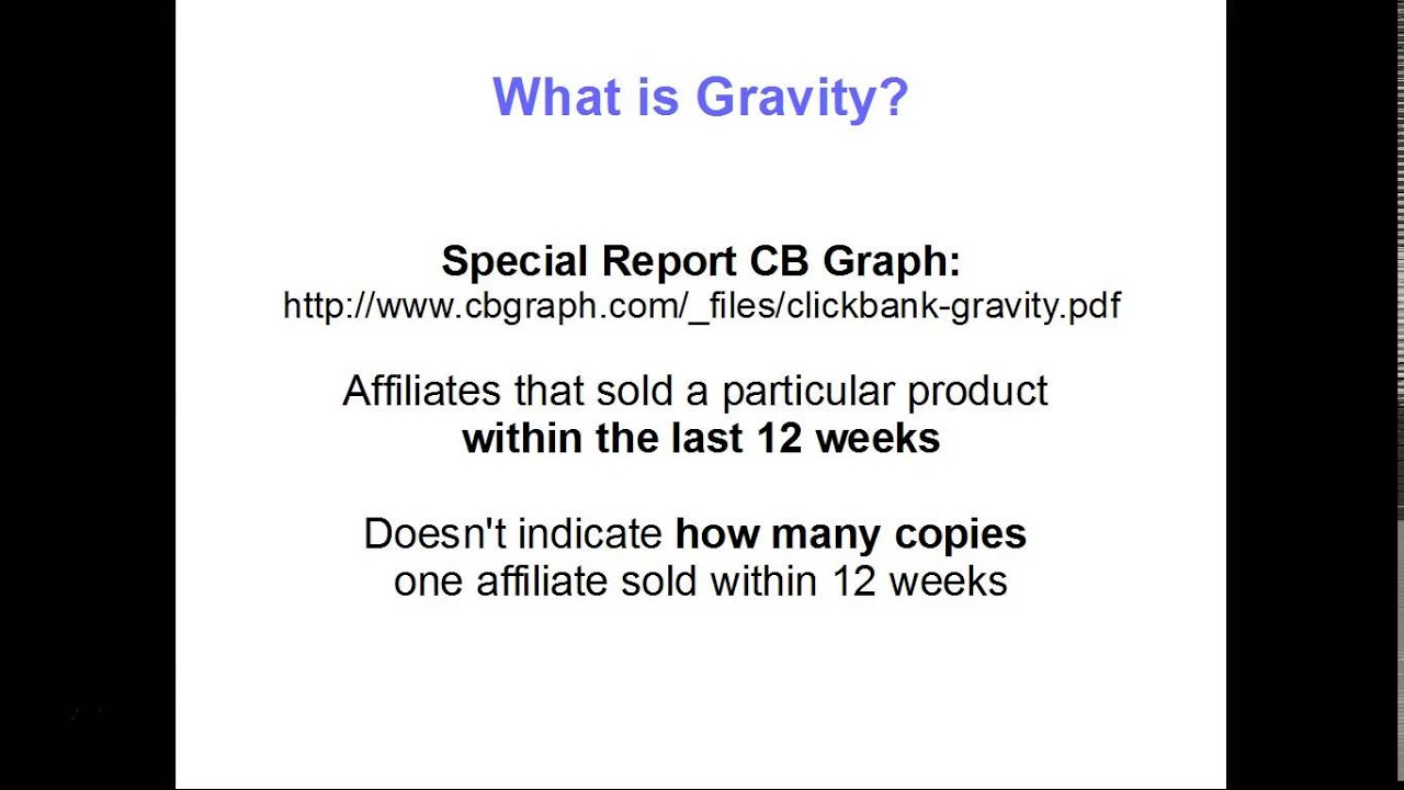 How Does Clickbank Gravity Work?