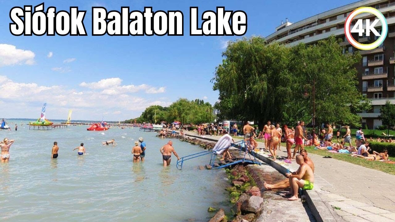 Walking Tour Siófok Balaton Lake Hungary part 1 | Siofok Balaton | Balaton Lake 2024