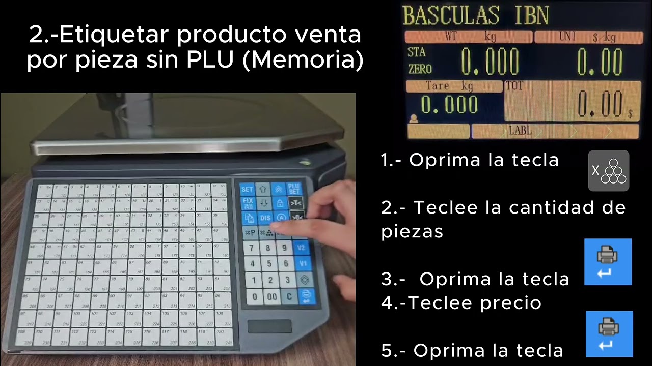 A.- Funciones Básicas Báscula Etiquetadora e-tikket