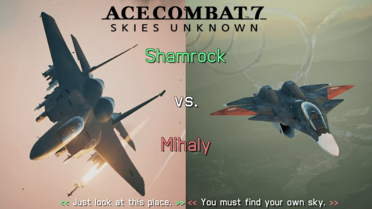 Shamrock vs. Mihaly | F-15E Strike Eagle | Ace Combat 7: Skies Unknown