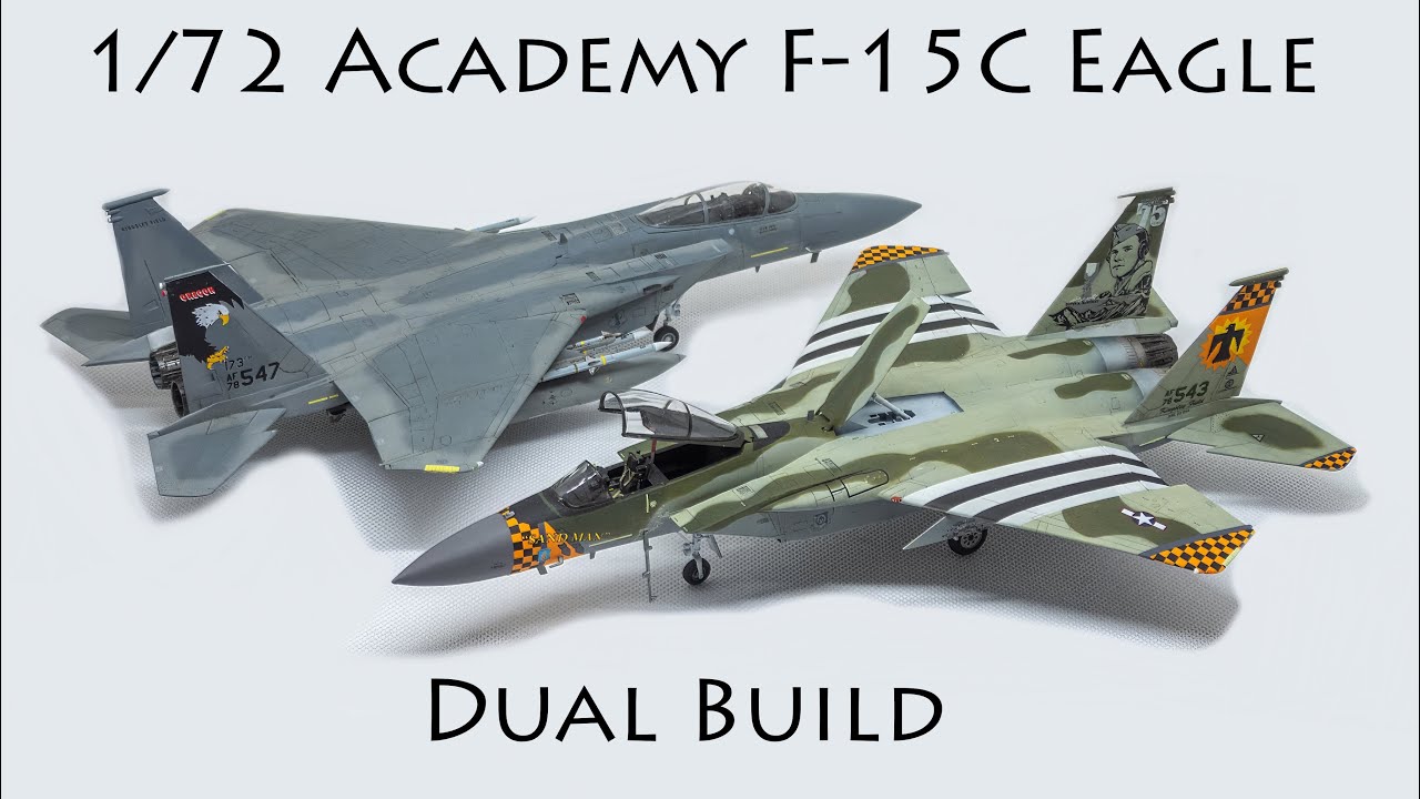 Academy F-15C Eagle Dual Build 1/72 [Full Build]