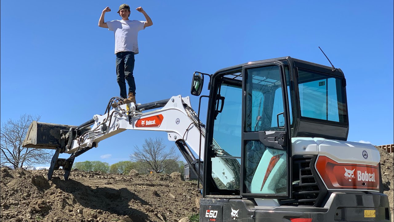 Our NEW excavator! Bobcat E60r2 Long Arm