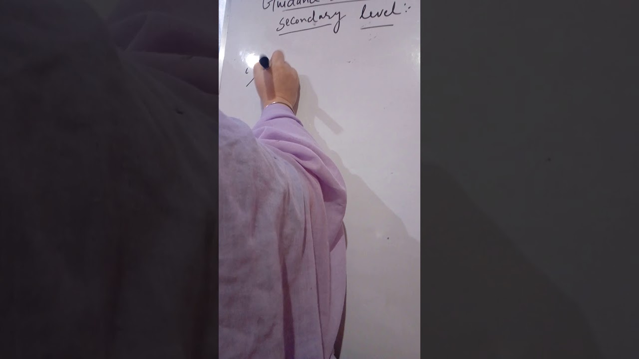 Guidance services at secondary level lecture by Nusrat Rehman