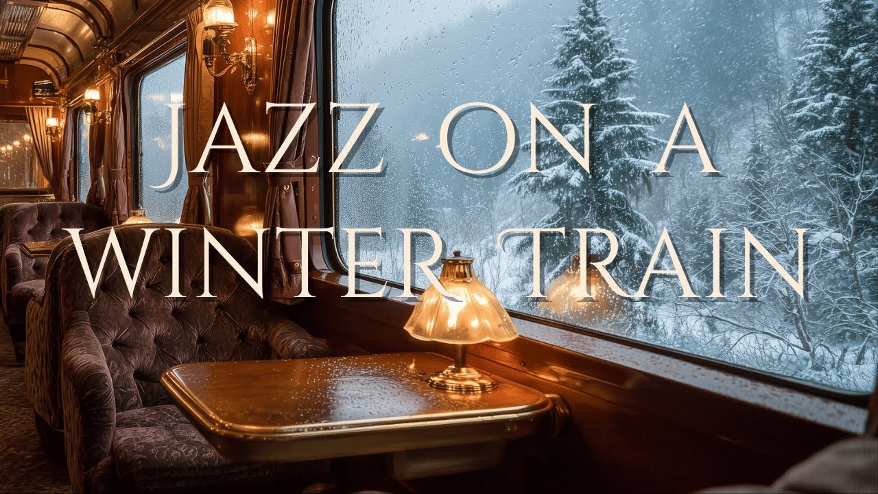 Jazz on a Winter Train | Cozy Smooth Jazz for Relaxing, Working, Studying & Unwinding
