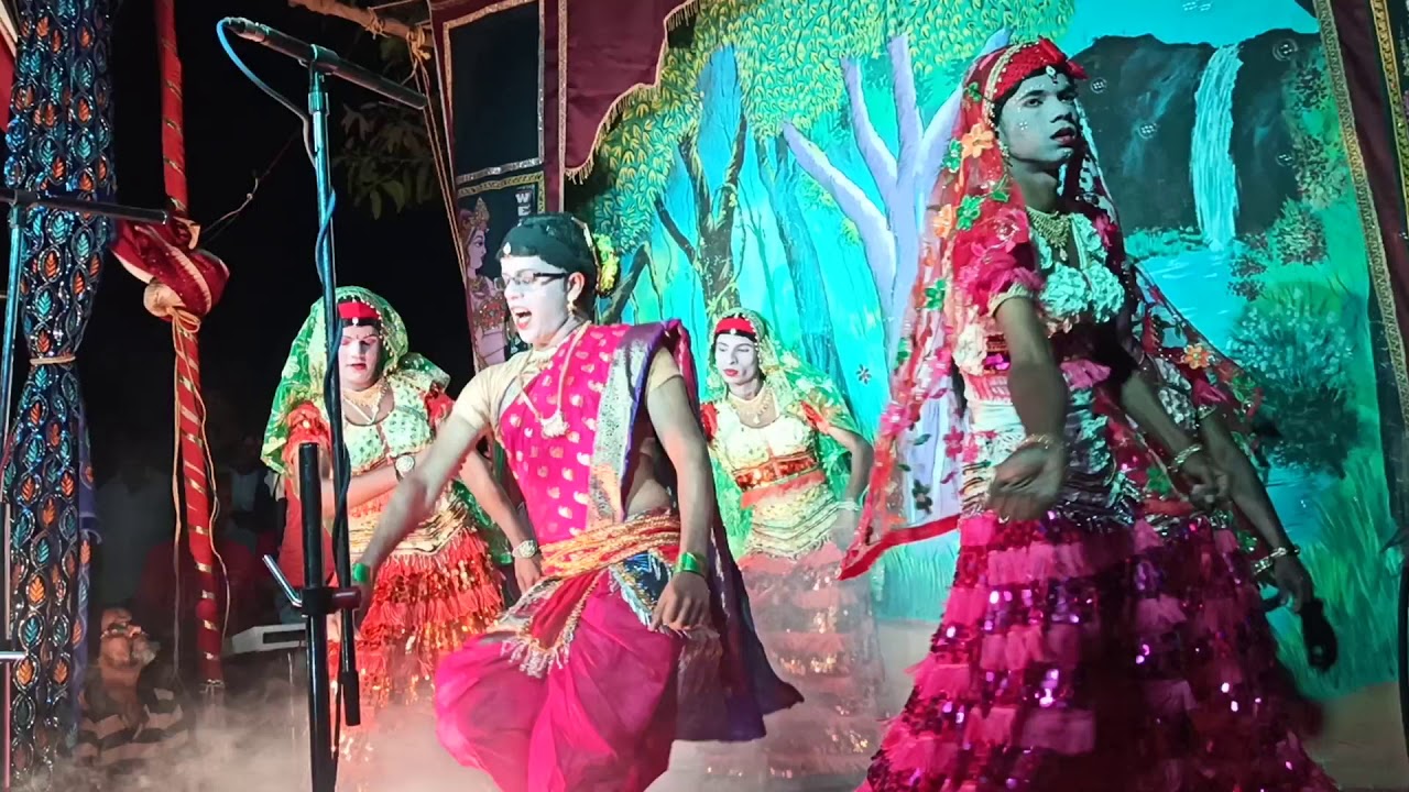 Shahir samir tatkare आणि sanket gopal gaulan  बिगी बिगी येते राधे तू जरा थांब देवरुख नमन  मंडळ गवळणी