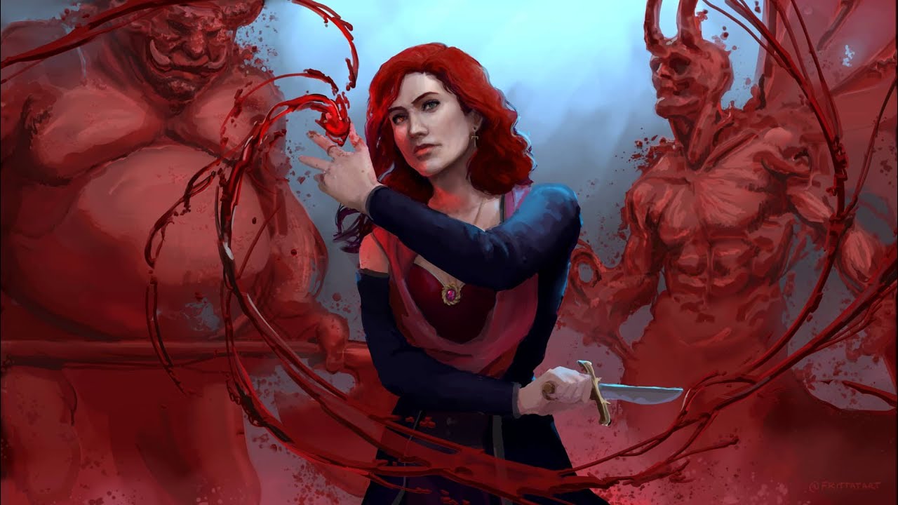 Krita Digital Painting - Character Timelapse: Hemomancer/Blood Mage