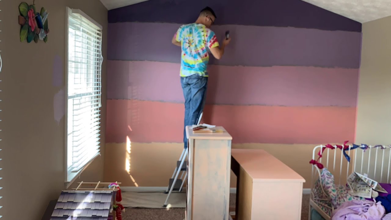 Sunset Wall Ombre Painting