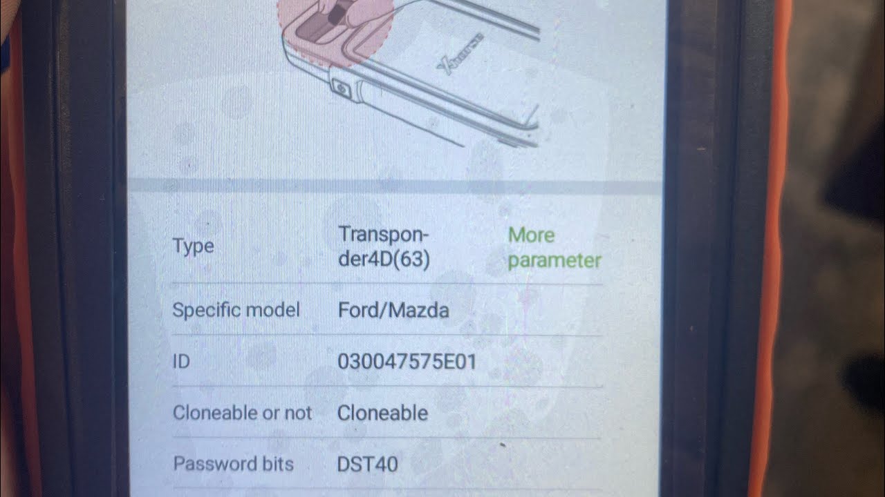 Convert ID83 4D-DST80 (Ford/Mazda) to ID63 4D-DST40 (Xhorse Key Max Tool) manual input parameters