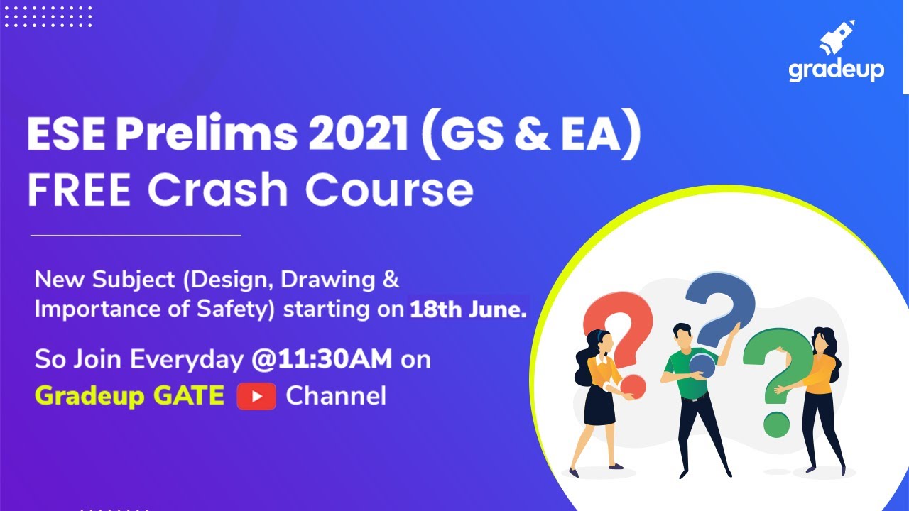 ESE 2021 Prelims Paper-1 (GS &EA) || Daily @11:30 AM | 75 Days Free Crash Course