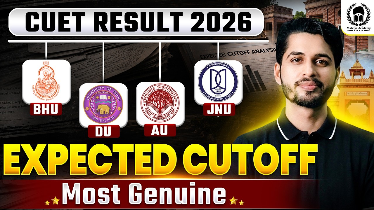 CUET UG 2026 Expected Cutoff | Cuet BHU,DU,JNU,AU expected cutoff 2026 | Vaibhav Sir