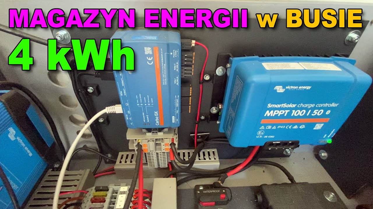Magazyn energii 4 kWh w BUSIE! Omówienie instalacji elektrycznej Victron Energy