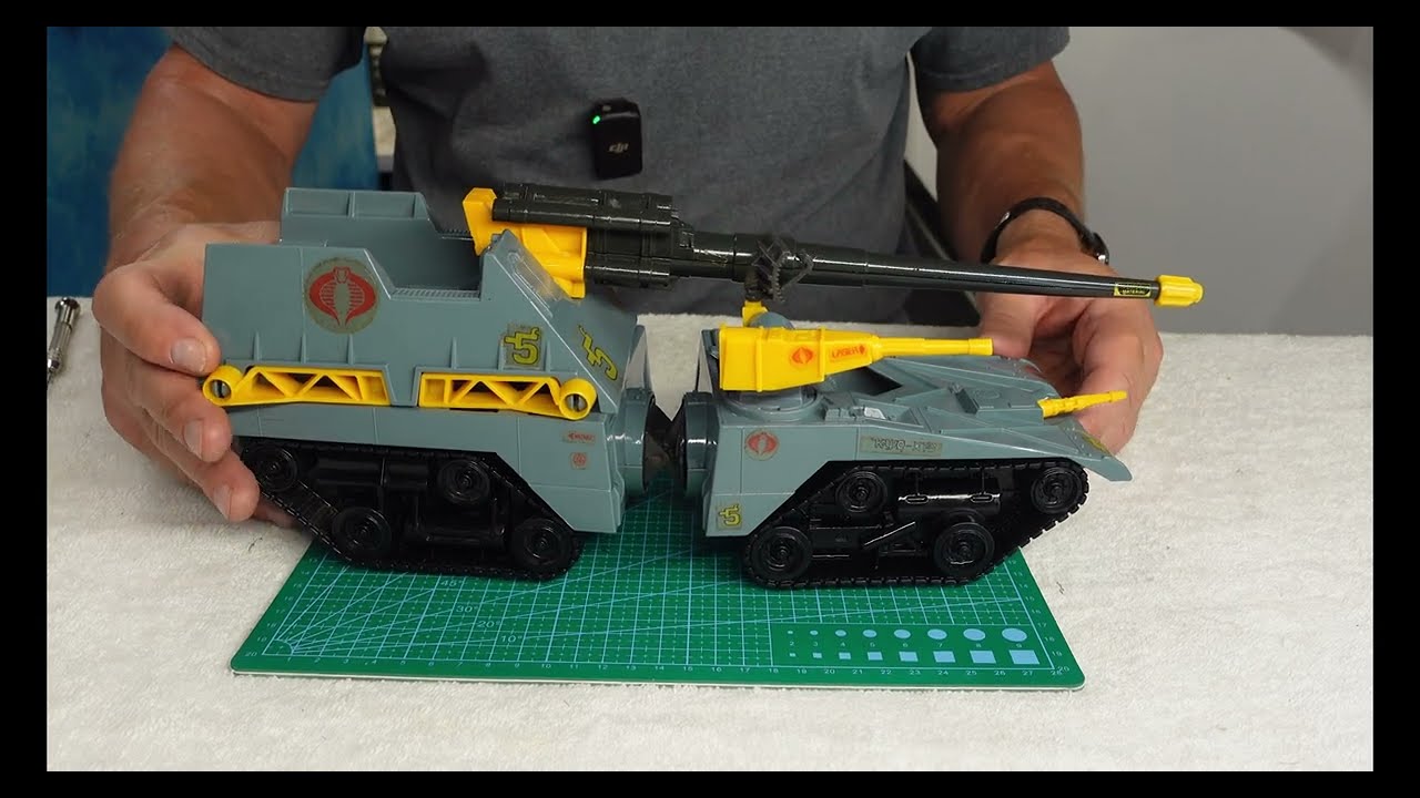 1987 GI JOE COBRA MAGGOT RESTORATION. RADAR DISH REPAIR, JOYSTICK REPAIR, CLEANING, AND REASSEMBLY