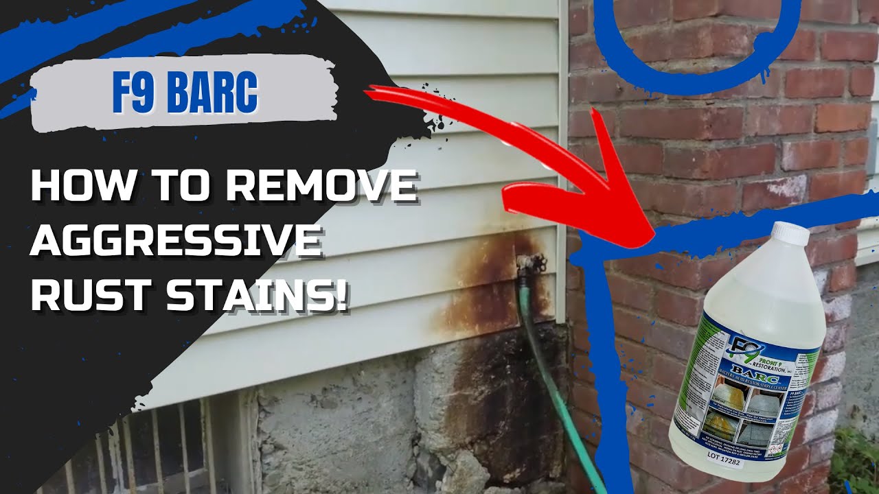 How To Remove Rust Stains From Siding | Rust Removal | Using F-9 BARC