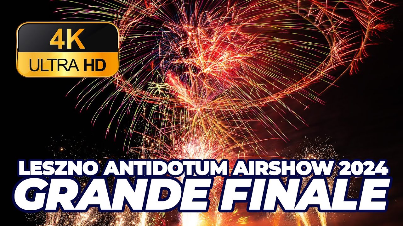 Leszno Antidotum Airshow 2024 - grande finale by Arka Pyroshow & aerosparx