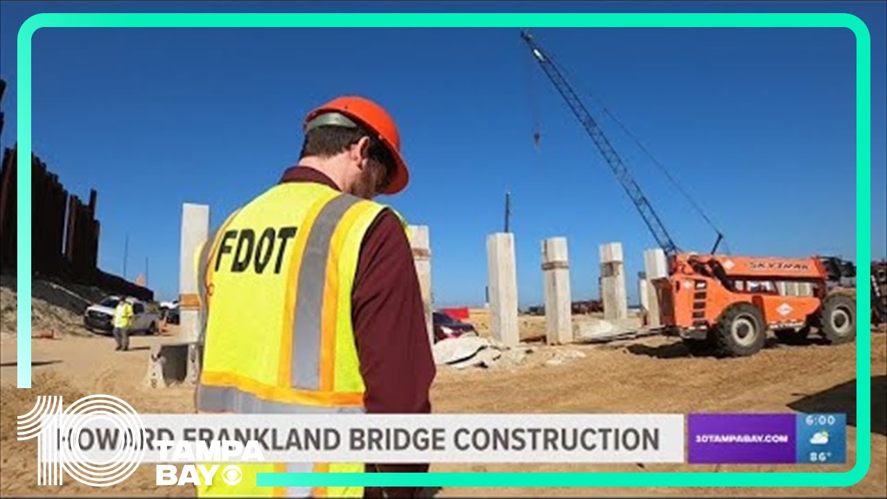 Here's the latest construction update on the new Howard Frankland Bridge