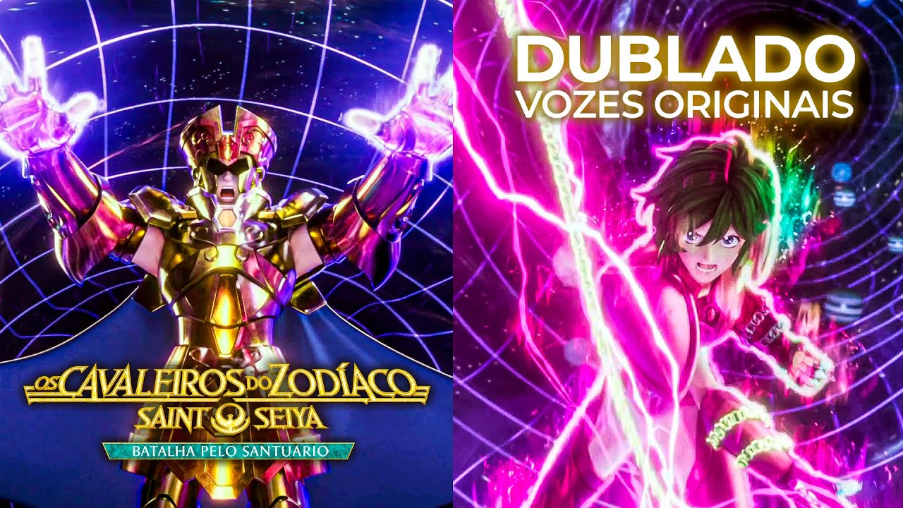 Shun de Andrômeda VS Saga de Gêmeos [DUBLADO] Os Cavaleiros do Zodíaco: Batalha do Santuário (2022)