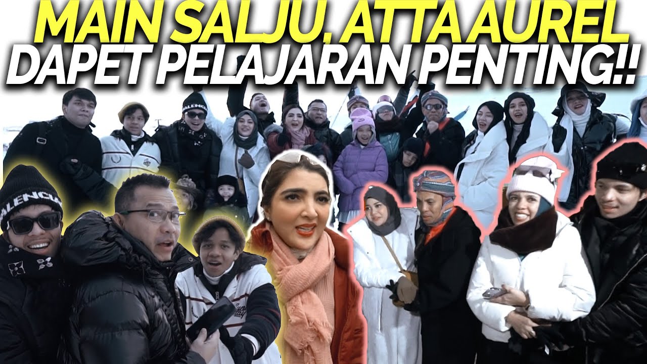 EXCLUSIVE!! MOMEN KEMESRAAN THE HERMANSYAH DAN GEN HALILINTAR DI TENGAH DINGINNYA SALJU!!