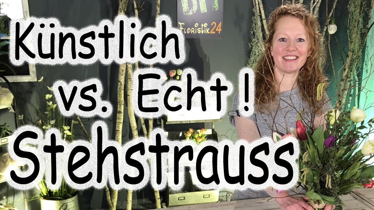 DIY Frühlingsstrauß - Stehstrauß binden mit Tulpen | Mix aus Echt und Künstlich