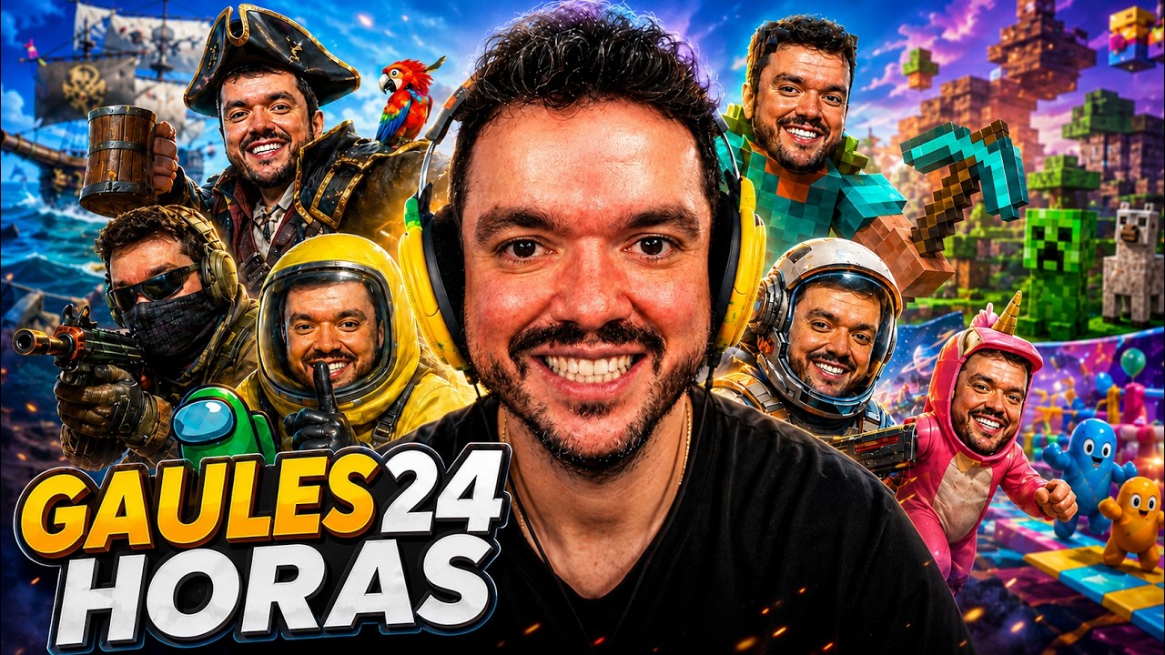 RERUN GAULES 24 HORAS - JOGOS VARIADOS - VEM FAZER PARTE DA TRIBO!