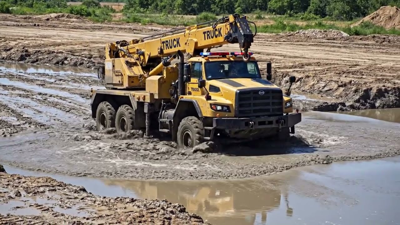 Экстремальная RC Стройка! 🏗️ Экскаватор и Кран в Грязи