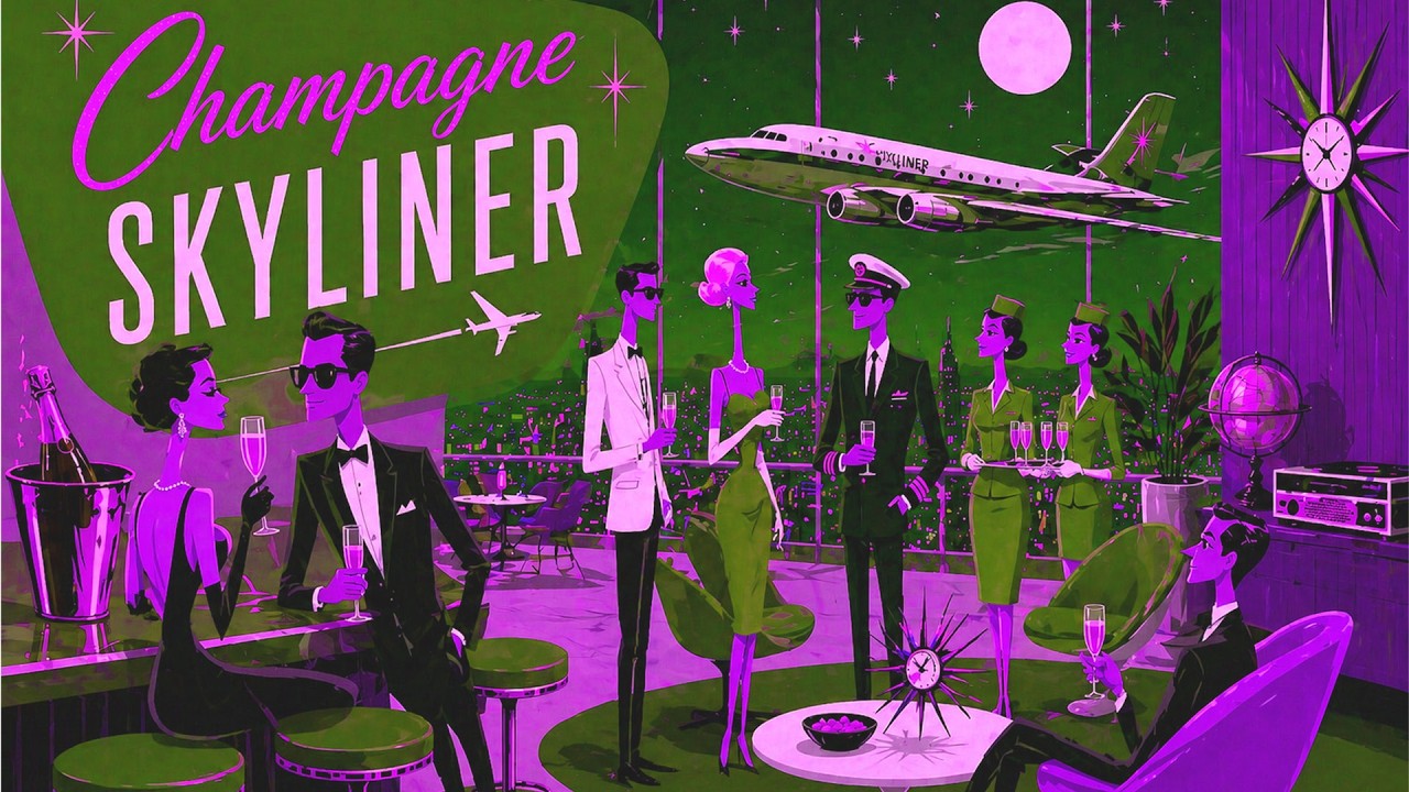 60s Atomic Jetsetter Cocktail Jazz | Champagne Skyliner